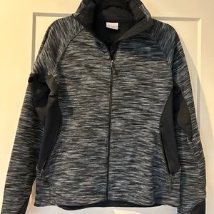 Warm knit zip up jacket